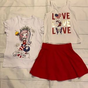 3 piece 4th of July Outfit Girl’s